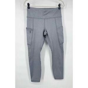 Athleta Salutation Stash Pocket II 7/8 Tight Horizon Grey Powervita Size Medium